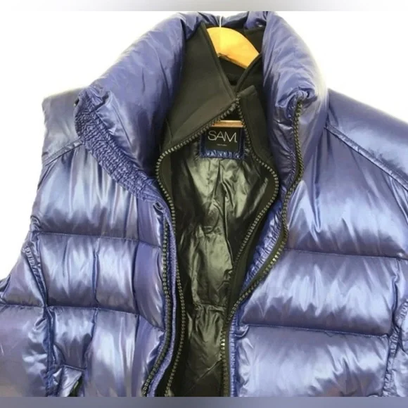 Sam. Blue Racer Bib Down Puffer Vest